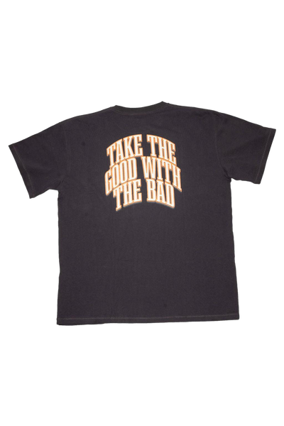 Take The Good With the Bad T-Shirt Black Orange